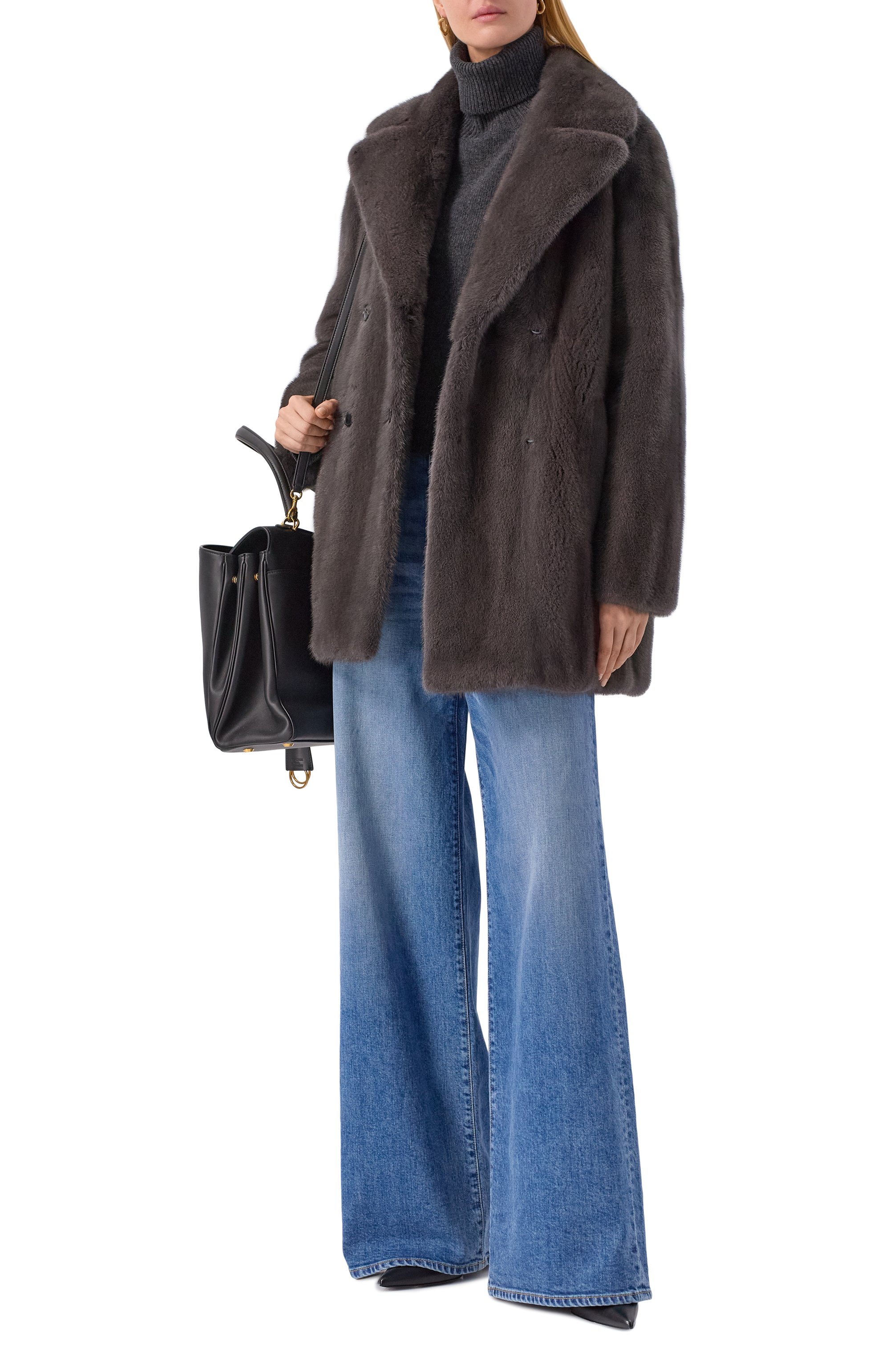 Шуба из норки YVES SALOMON, арт. 26WYM30881VMLX, фото 2