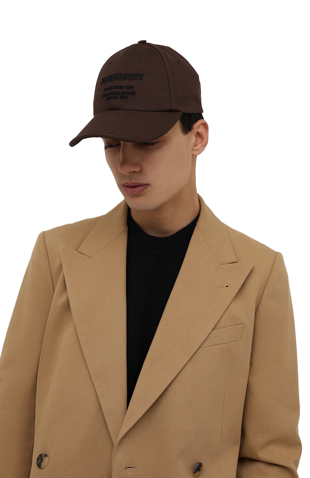 Хлопковая бейсболка BURBERRY, арт. 8045057, фото 2