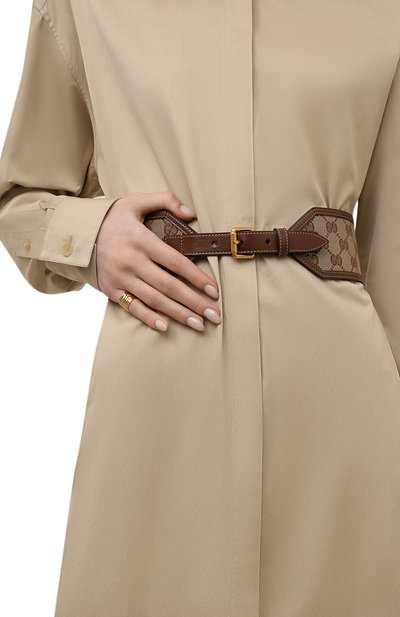 Кожаный ремень GUCCI коричневого цвета по цене 51800 руб., арт. 678695/GY5ST, фото 2 Кожаный ремень GUCCI, арт. 678695/GY5ST, фото 2