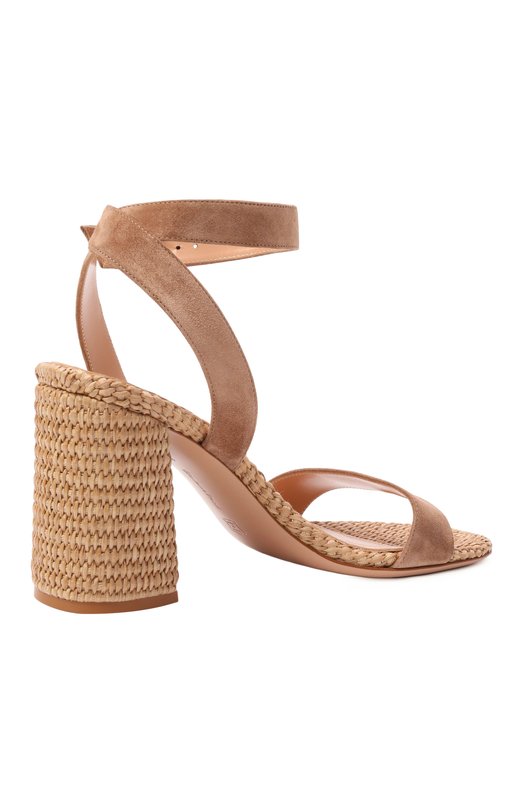 Замшевые босоножки Luana Gianvito Rossi G32469.85RIC.CBLCMNA Бежевый  G32469.85RIC.CBLCMNA Фото 5