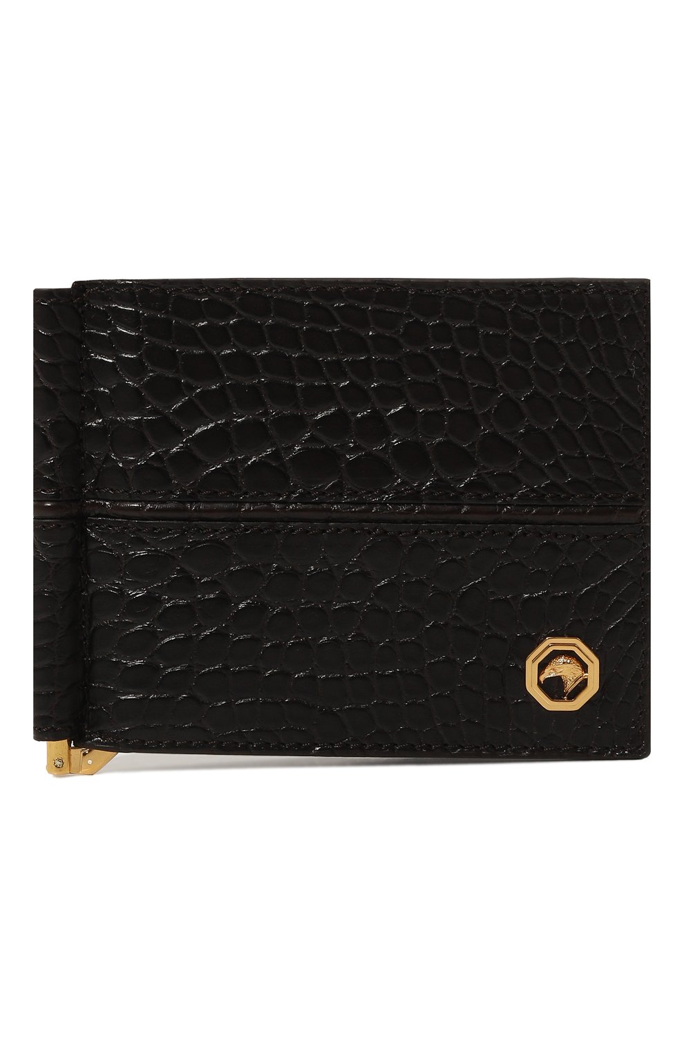 Зажим для купюр из кожи аллигатора STEFANO RICCI коричневого цвета по цене 135500 руб., арт. PP4310/ALGVH, фото 1 Зажим для купюр из кожи аллигатора STEFANO RICCI, арт. PP4310/ALGVH, фото 1