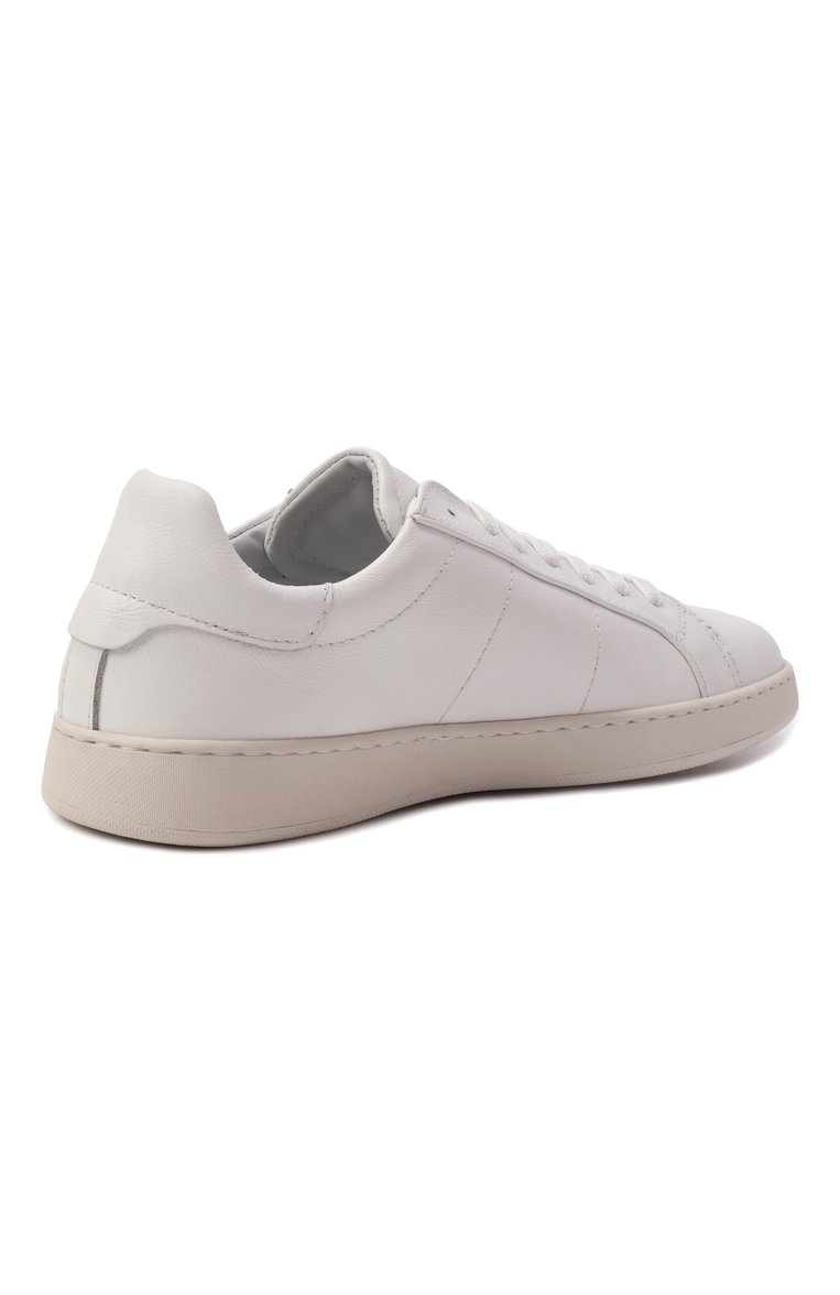 Женские кожаные кеды KITON белого цвета, арт. DSSSINN0117301 | Фото 5 (Подошва: Платформа; Материал внешний: Натуральная кожа; Материал внутренний: Натуральная кожа; Кросс-КТ: Низкие; Стили: Кэжуэл; Материал утеплителя: Без утеплителя; Автоматизация ТО: Проставлено; Автоматизация состава: Проставлено)