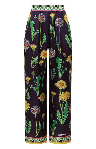 Женские шелковые брюки DOLCE & GABBANA, арт. FTAMPT/FI18D