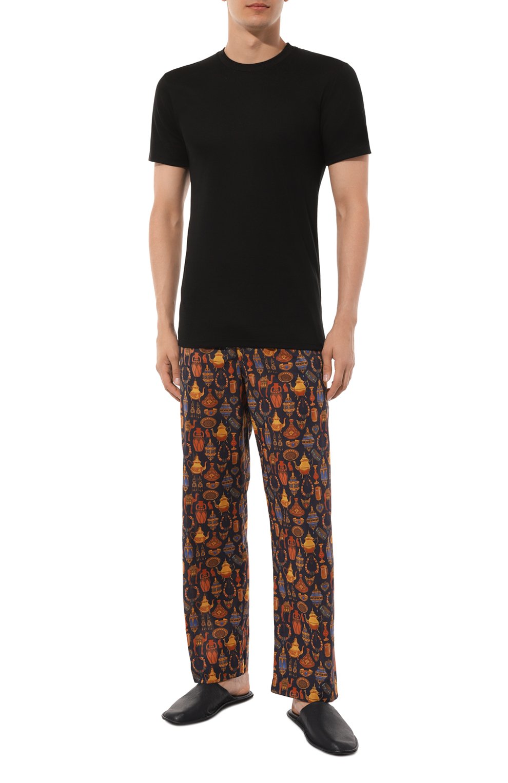 Хлопковая футболка ZIMMERLI черного цвета по цене 9950 руб., арт. 222-1473/M, фото 2 Хлопковая футболка ZIMMERLI, арт. 222-1473/M, фото 2