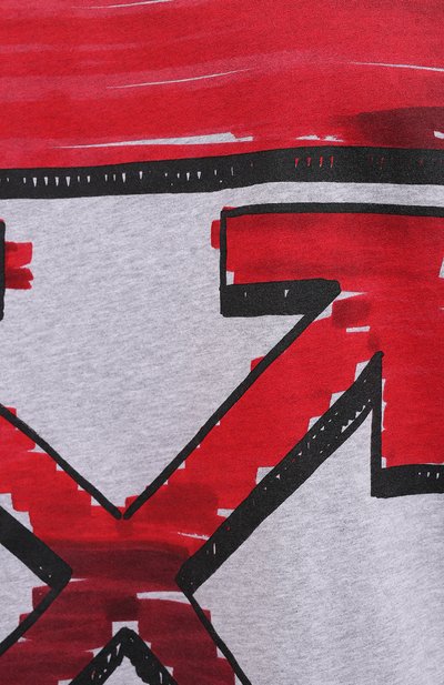 Хлопковая футболка OFF-WHITE, арт. 0MAA038R21JER002, фото 5