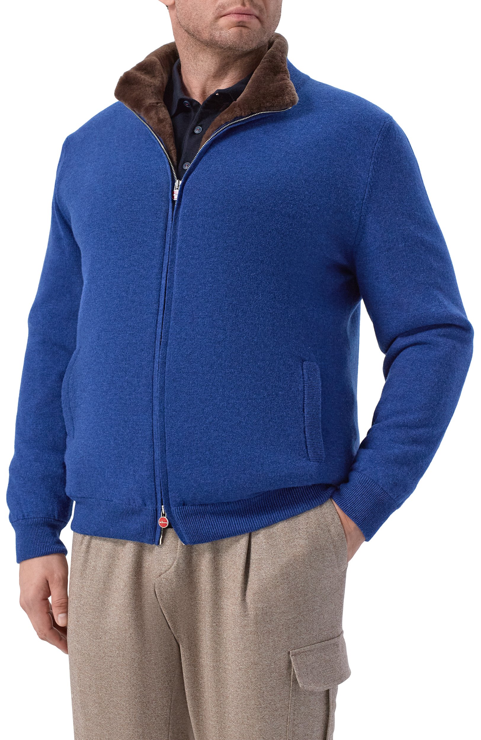 Кашемировый кардиган с подкладкой из овчины KITON, арт. UMK1489S182_4XL-7XL, фото 3