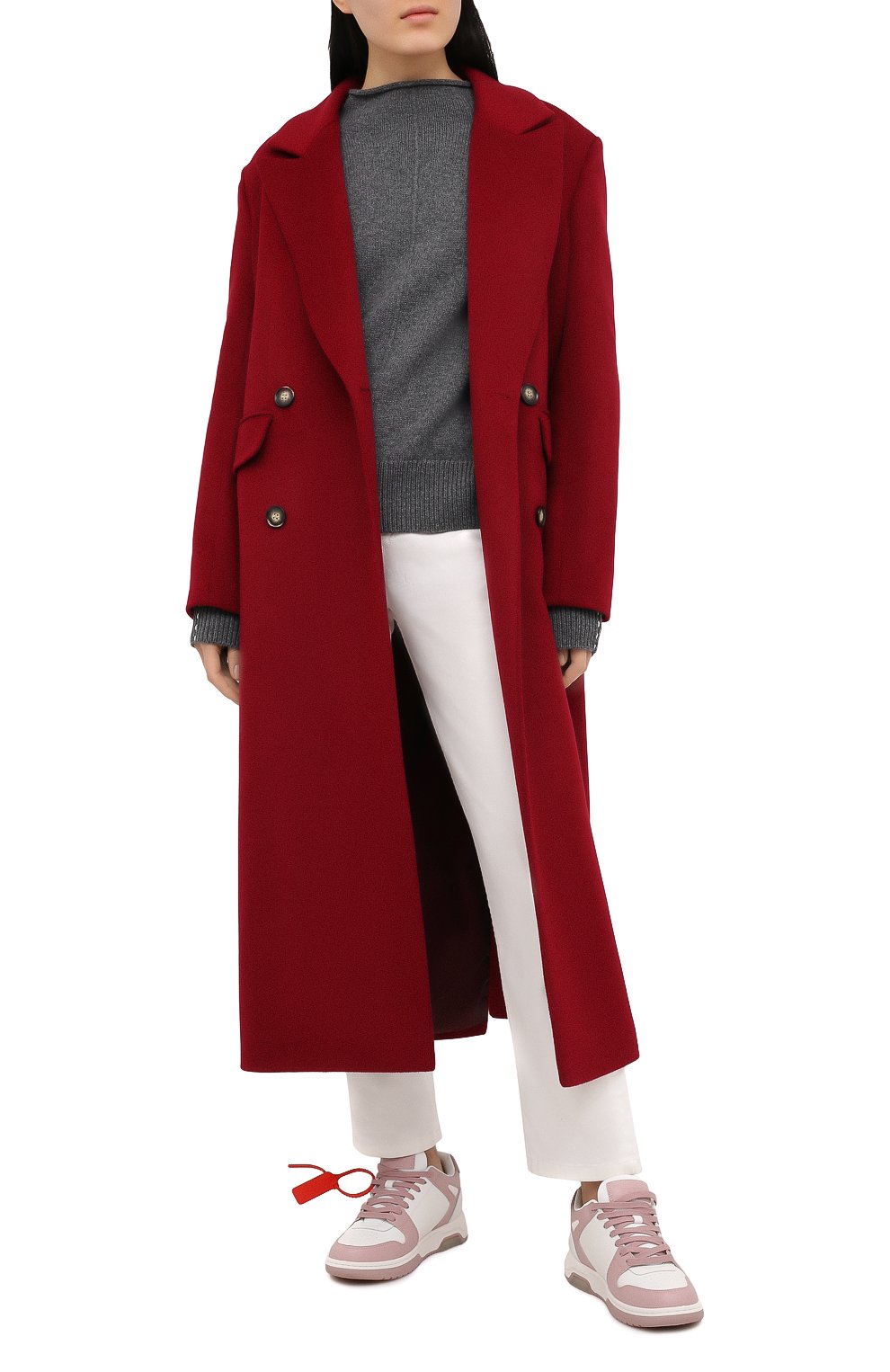 Комбинированные кроссовки out of office OFF-WHITE, арт. 0WIA259R21LEA0010131, фото 2