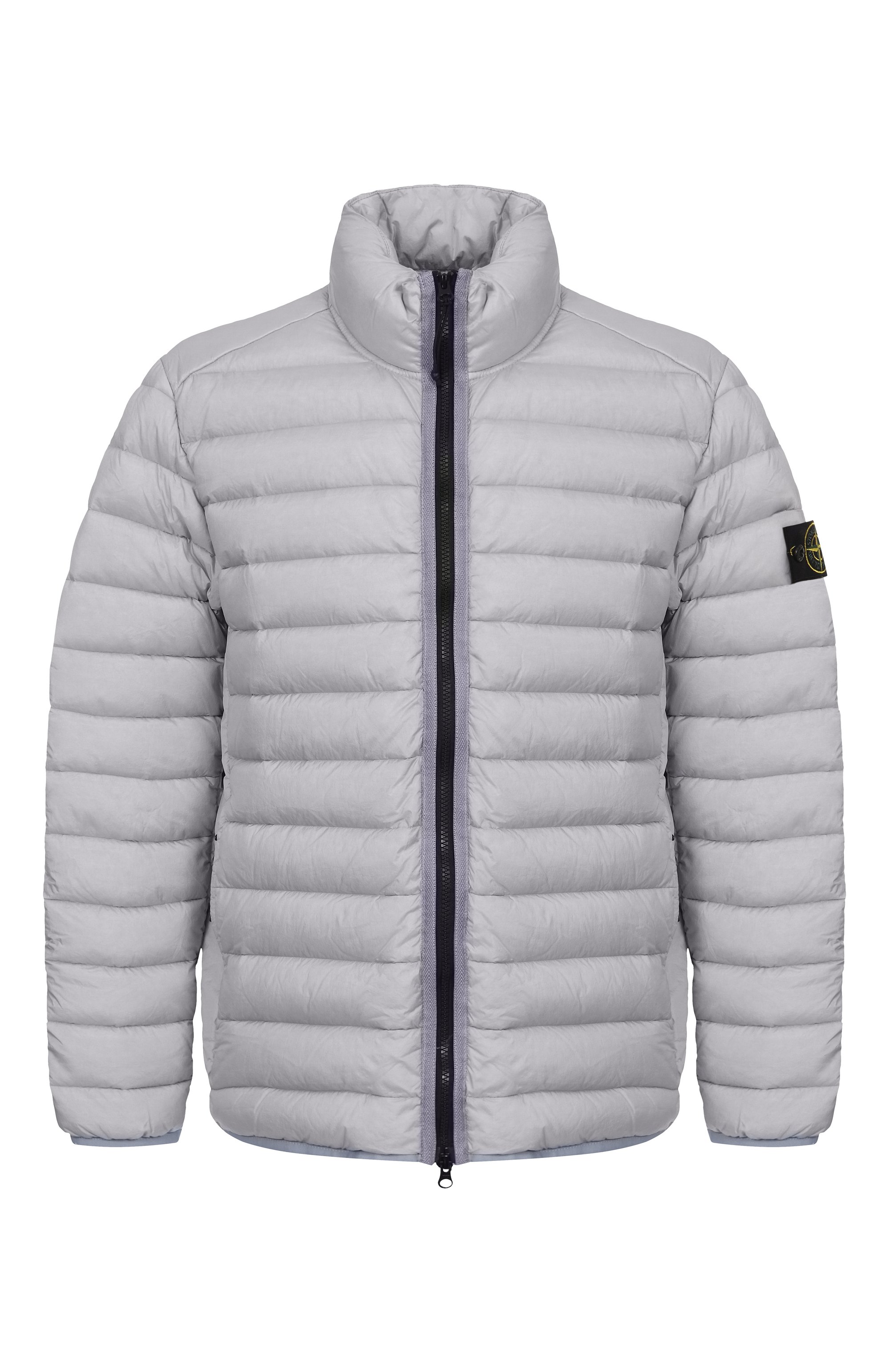 Пуховая куртка STONE ISLAND светло-серого цвета по цене 92650 руб., арт. K1S154100429-S0024, фото 1 Пуховая куртка STONE ISLAND, арт. K1S154100429-S0024, фото 1