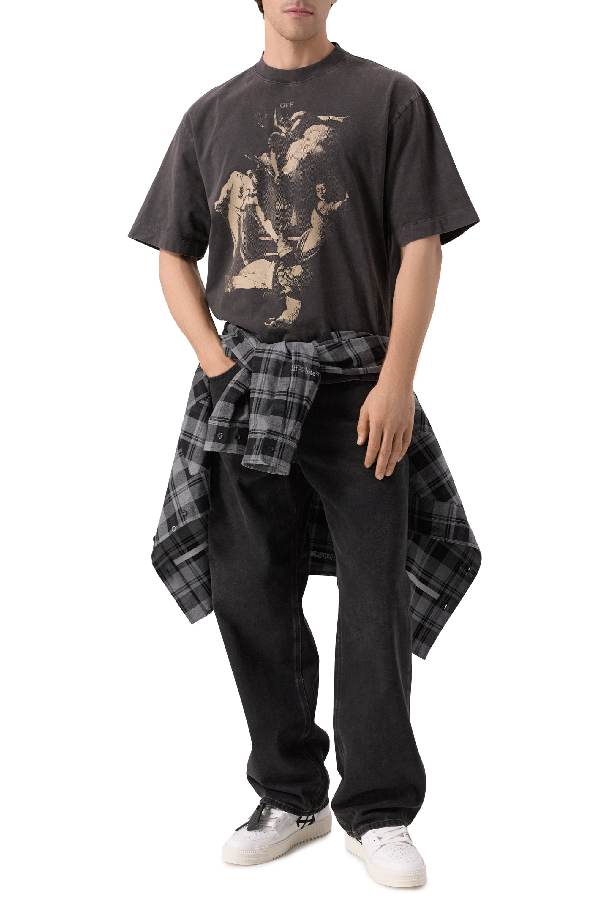 Кожаные кеды 3.0 off court courtesy OFF-WHITE, арт. 0MIA065C99LEA007, фото 2