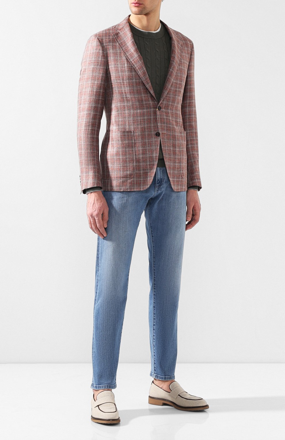 Текстильные лоферы MORESCHI, арт. 42961/EM, фото 2