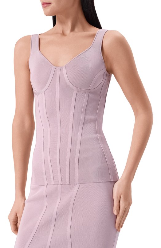 Топ из вискозы Nina Ricci 25PMPU006/ML0569 Розовый  25PMPU006/ML0569 Фото 3