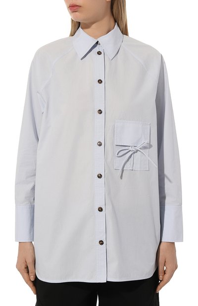 Хлопковая рубашка GANNI, арт. F9071, фото 3