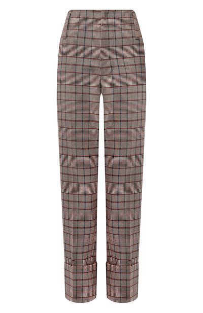 Женские брюки из смеси шерсти и хлопка BRUNELLO CUCINELLI, арт. MB519P7027