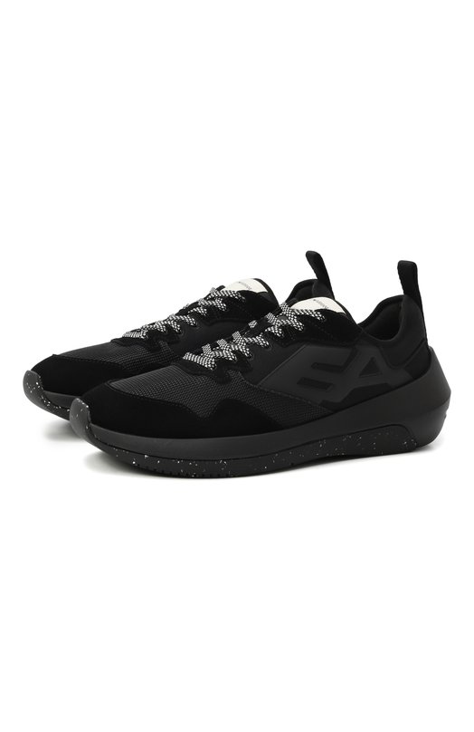 Текстильные кроссовки Emporio Armani EM003667/AF19533 Чёрный EM003667/AF19533