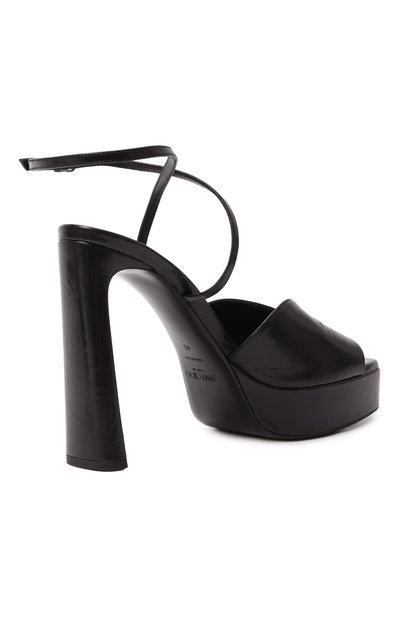Кожаные босоножки karli platform 125 JIMMY CHOO, арт. KARLIPF125BYK, фото 5