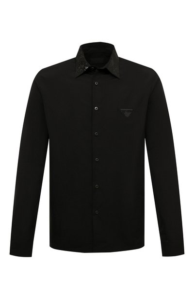 Мужская хлопковая рубашка PRADA, арт. UCN412-1LZC-F0002-221