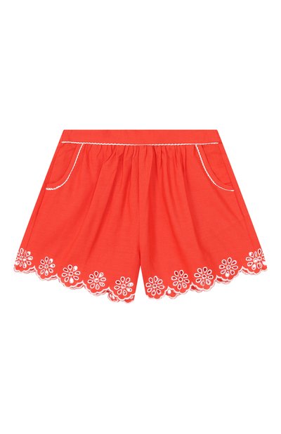 Шорты изо льна и хлопка STELLA MCCARTNEY, арт. TY6E89