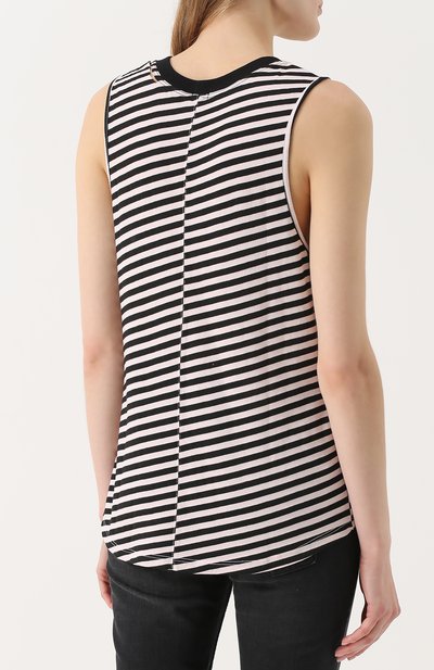 Топ свободного кроя в полоску MONROW, арт. HT0350-1, фото 4
