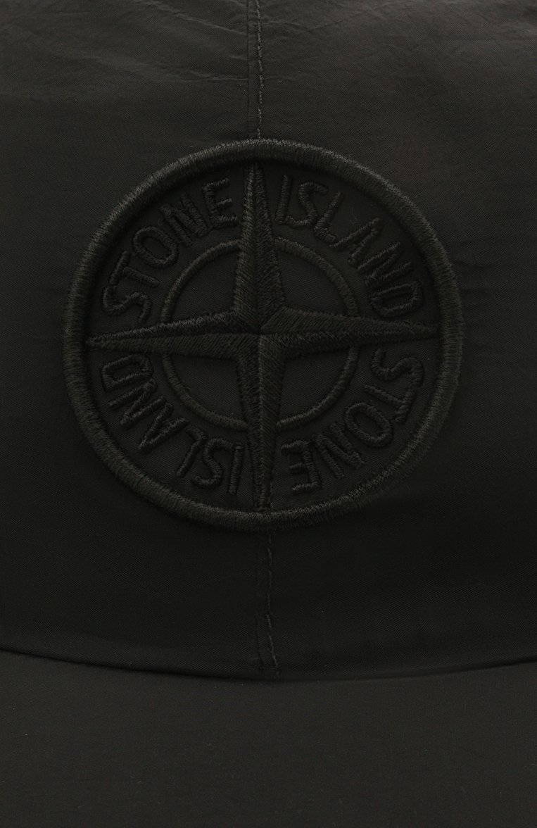 Мужская бейсболка STONE ISLAND черного цвета, арт. 741599576 | Фото 3 (Материал: Текстиль, Синтетический материал; Нос: Не проставлено)