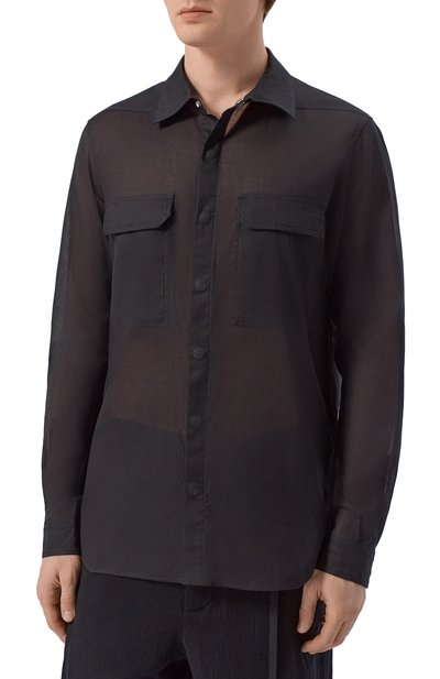 Хлопковая рубашка RICK OWENS, арт. RU01F2236/CV, фото 3