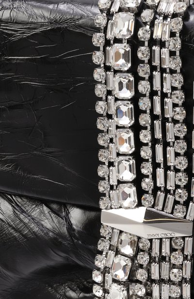 Клатч zandra JIMMY CHOO черного цвета по цене 193000 руб., арт. ZANDRA/BYN, фото 3 Клатч zandra JIMMY CHOO, арт. ZANDRA/BYN, фото 3