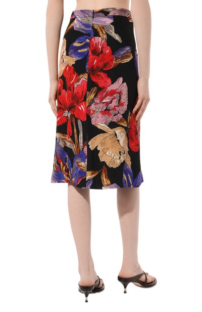 Юбка из вискозы и шелка DRIES VAN NOTEN, арт. 231-010800-6159, фото 4