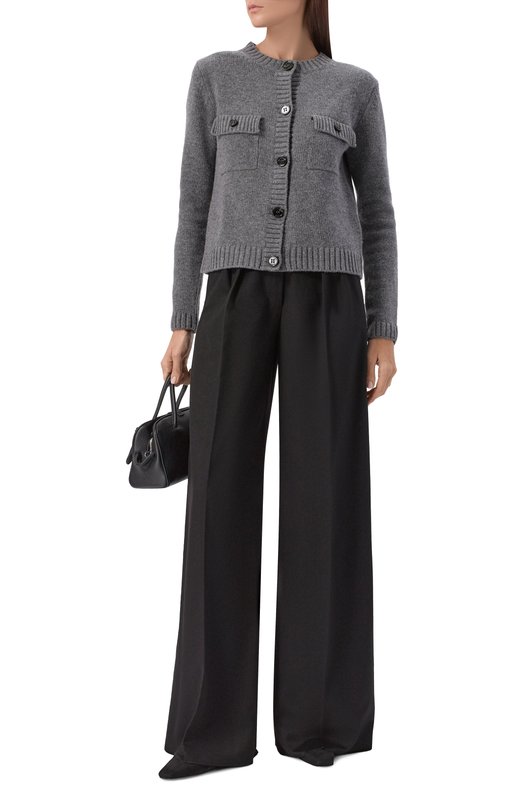 Шерстяные брюки Max Mara 0RI Чёрный  0RI Фото 2