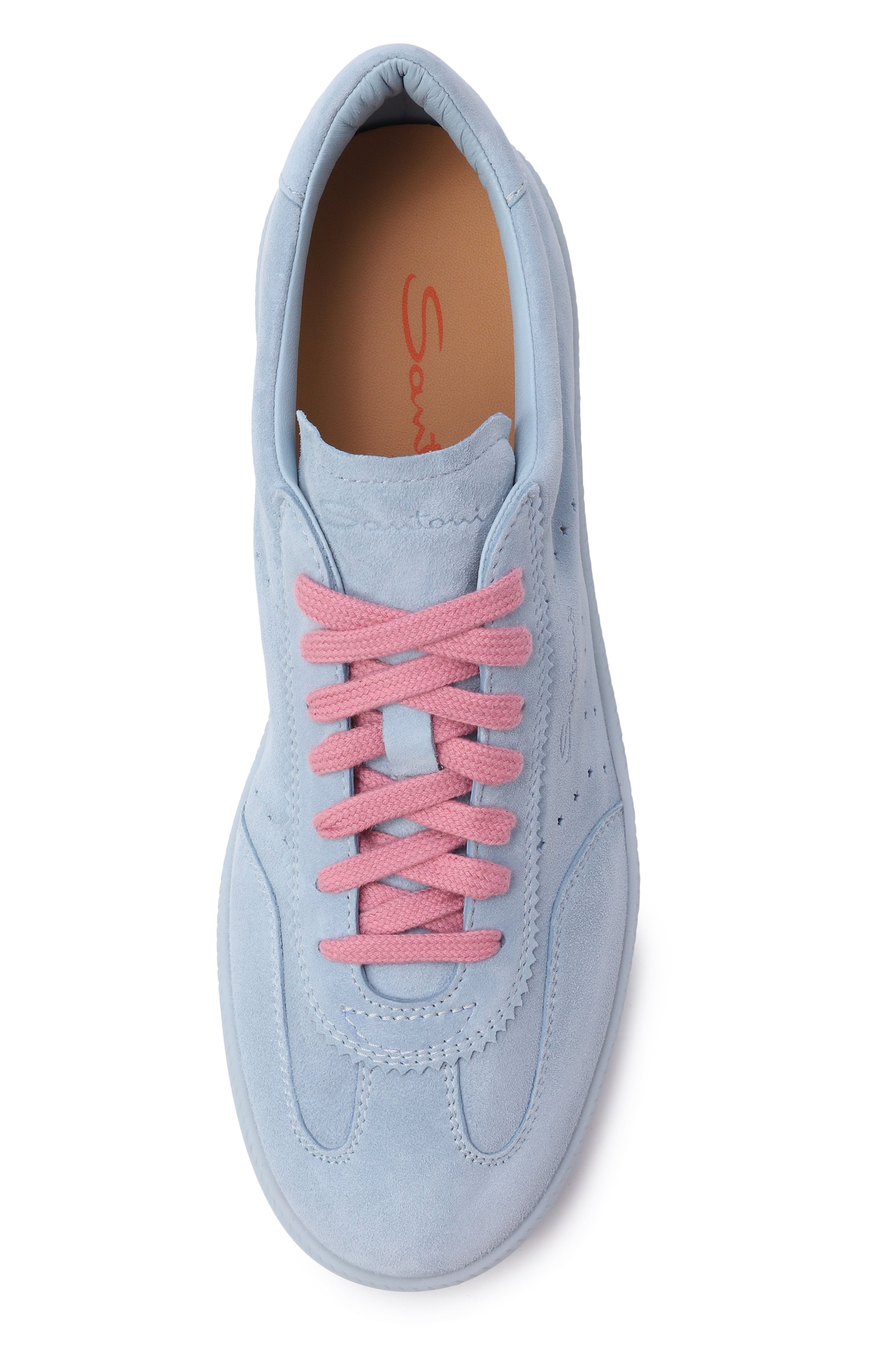 Замшевые кеды SANTONI, арт. WBPG61340CIETKSN, фото 6