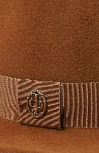 Шляпа fedora из велюра FETISH бежевого цвета по цене 38000 руб., арт. BF24S, фото 3 Шляпа fedora из велюра FETISH, арт. BF24S, фото 3