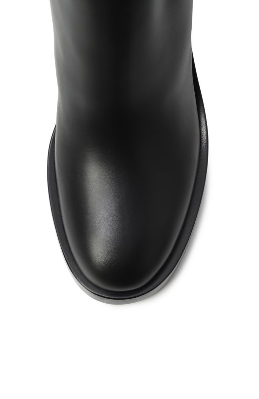 Кожаные ботильоны VLogo Signature Valentino 7W2S0MB4/DSH Чёрный  7W2S0MB4/DSH Фото 6