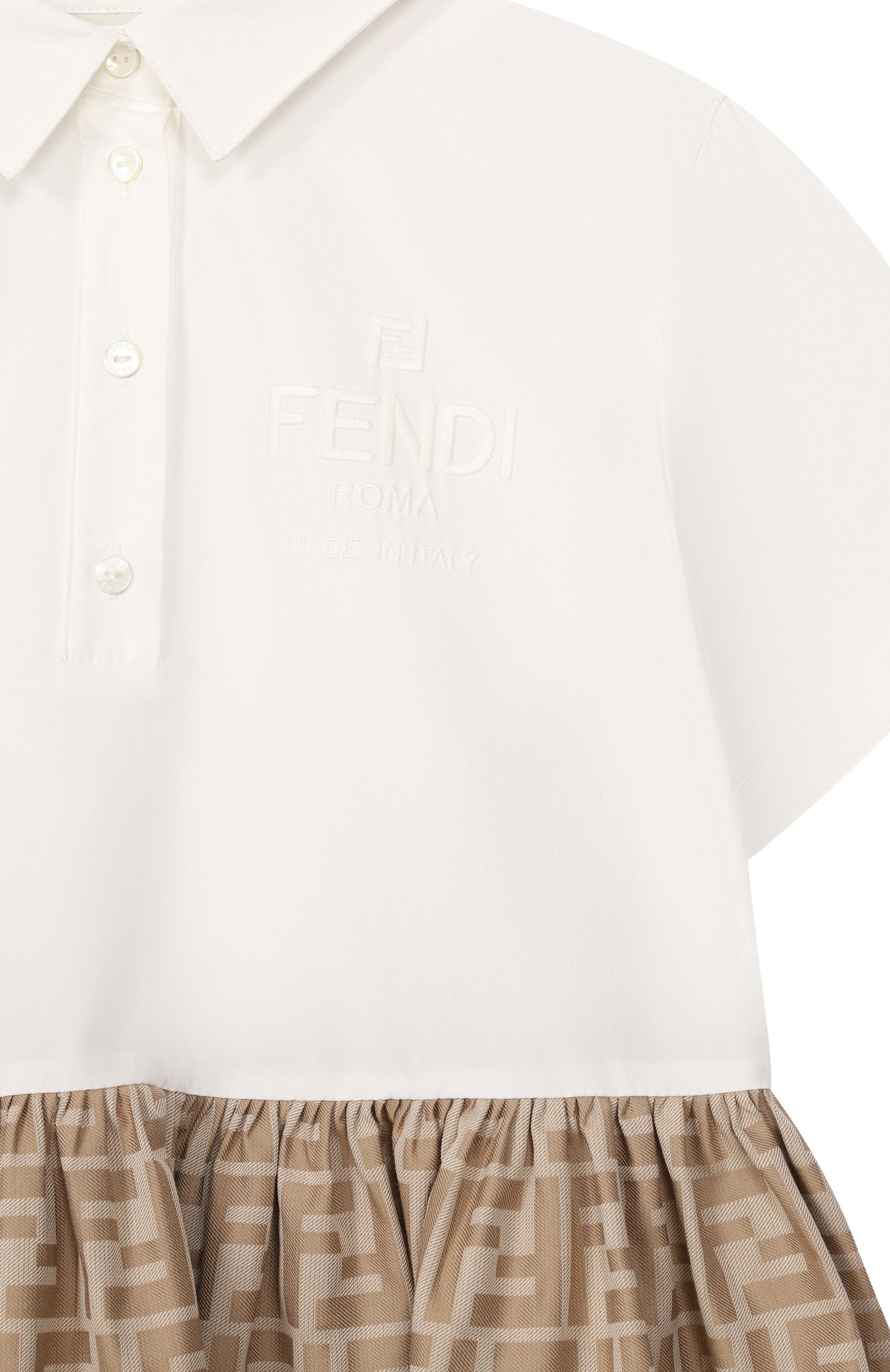 Хлопковое платье FENDI, арт. JFB664/AL06/3A-6A, фото 3