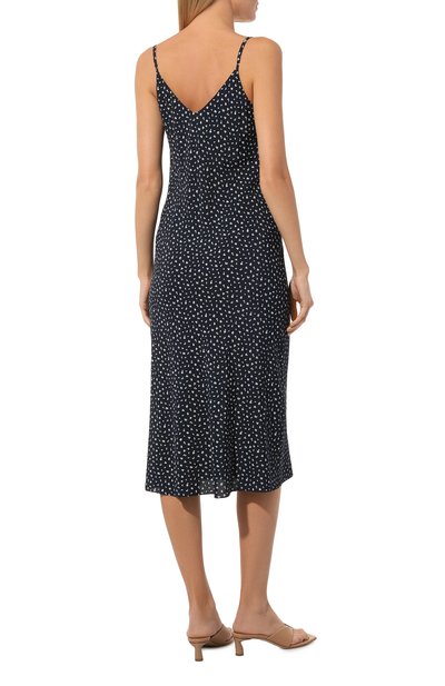 Платье из вискозы NOBLE&BRULEE темно-синего цвета по цене 32000 руб., арт. NB04/190523/5416, фото 4 Платье из вискозы NOBLE&BRULEE, арт. NB04/190523/5416, фото 4