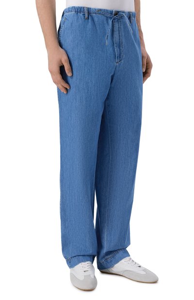 Джинсы DRIES VAN NOTEN голубого цвета по цене 61800 руб., арт. 020908/3386, фото 3 Джинсы DRIES VAN NOTEN, арт. 020908/3386, фото 3