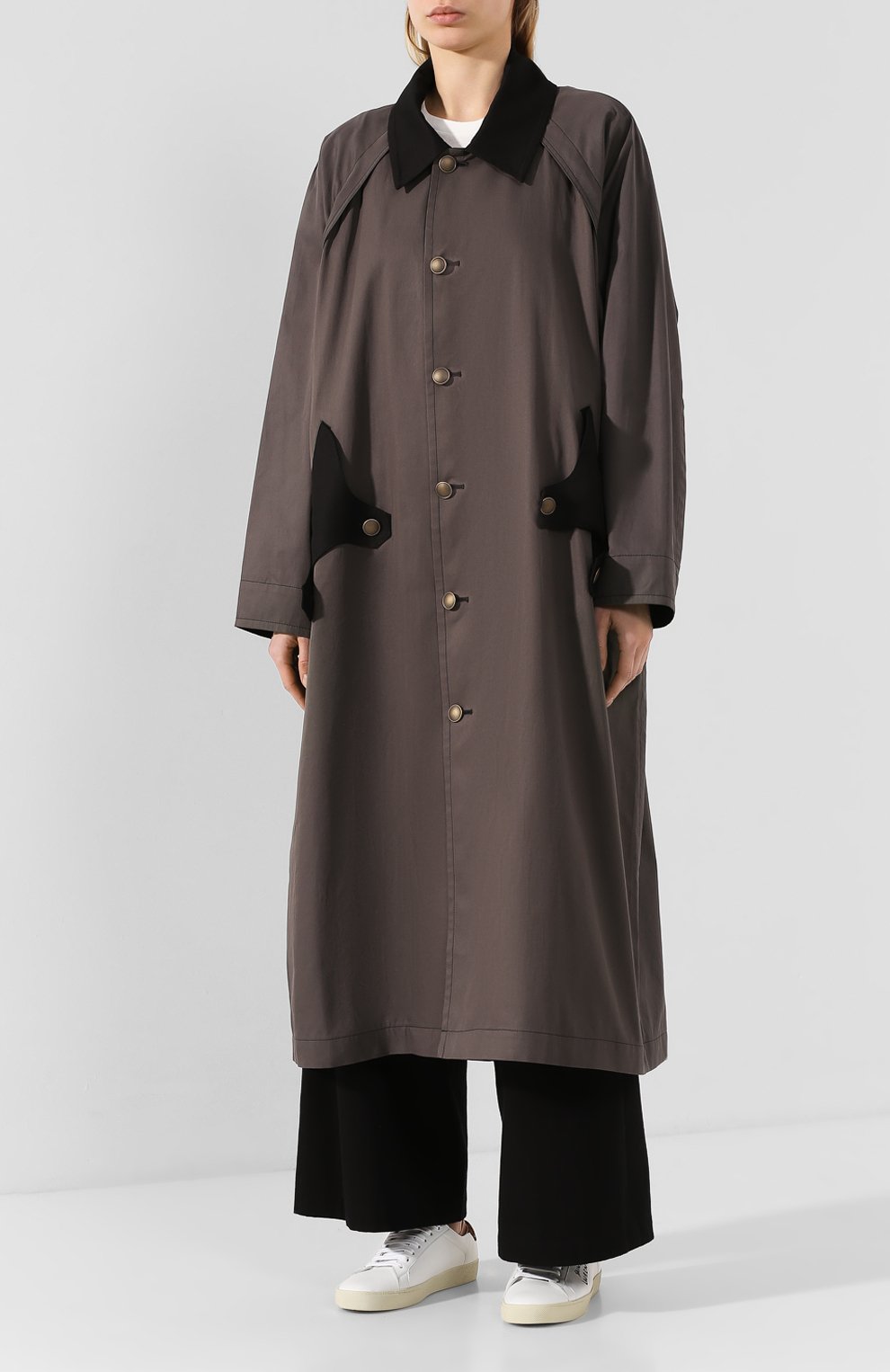 Хлопковое пальто YOHJI YAMAMOTO, арт. NN-C53-800, фото 3