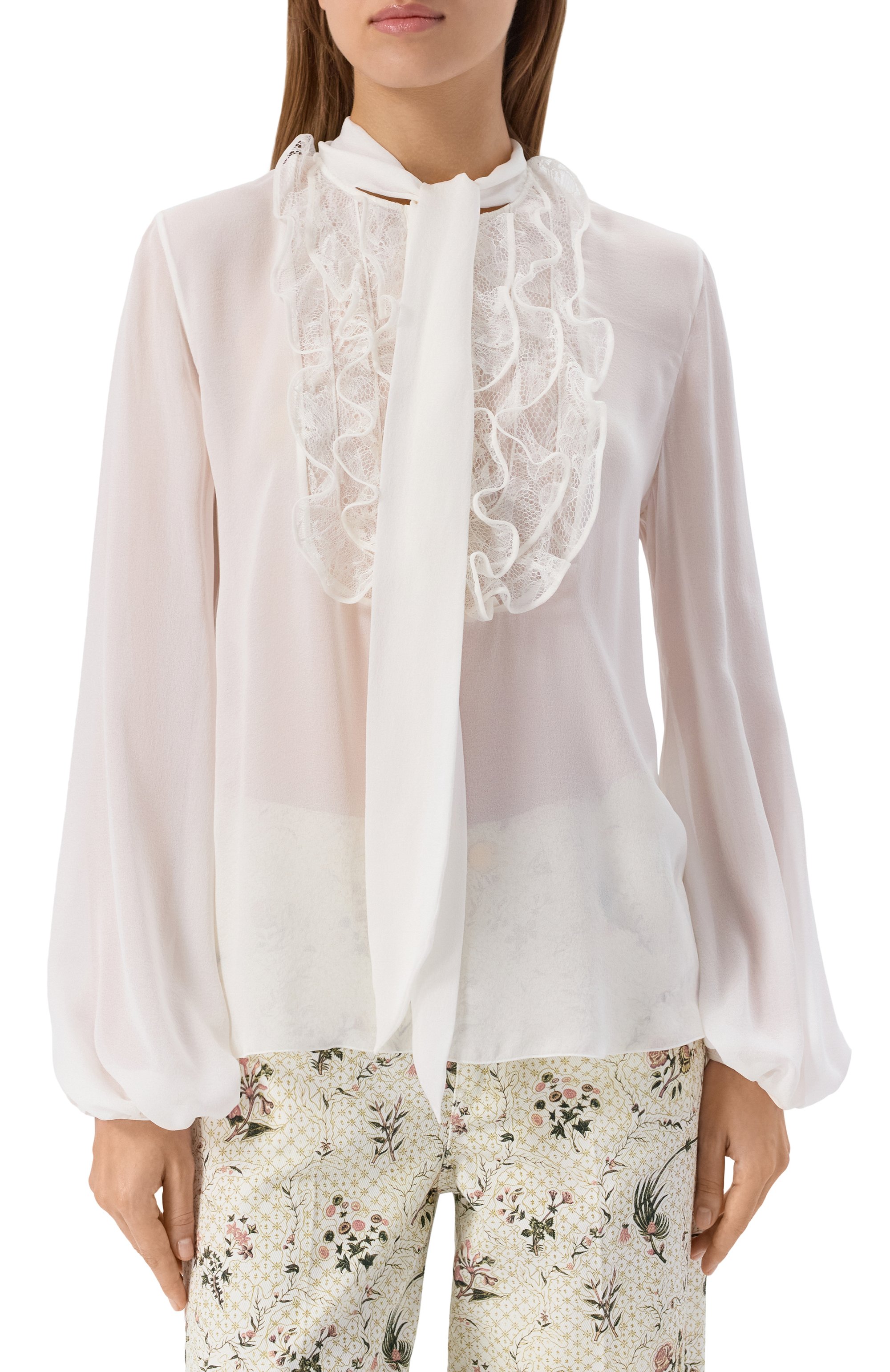 Шелковая блузка GIAMBATTISTA VALLI, арт. 25FWPVCL1105/59SAB, фото 3