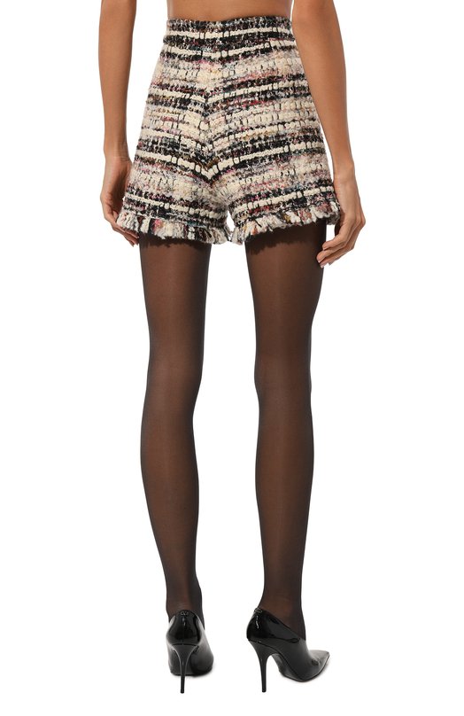 Твидовые шорты Giambattista Valli 24FWSVCA3C17-89CLA Кремовый  24FWSVCA3C17-89CLA Фото 4