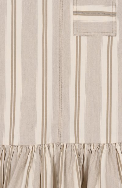 Сарафан из хлопка и льна BRUNELLO CUCINELLI, арт. BL106A330B, фото 3