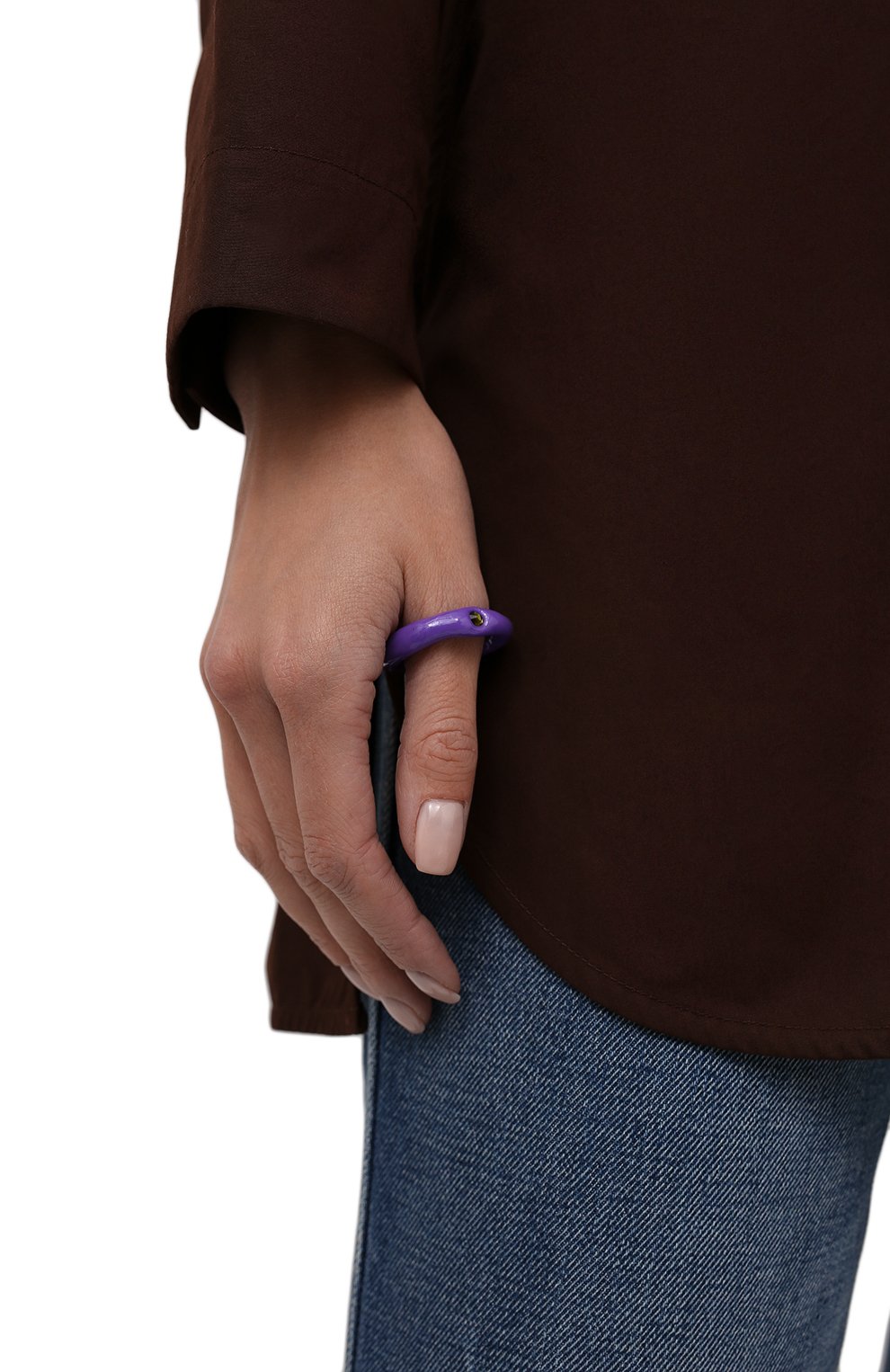 Кольцо LILI ARCHIVE фиолетового цвета по цене 4400 руб., арт. RM5C38S15, фото 2 Кольцо LILI ARCHIVE, арт. RM5C38S15, фото 2