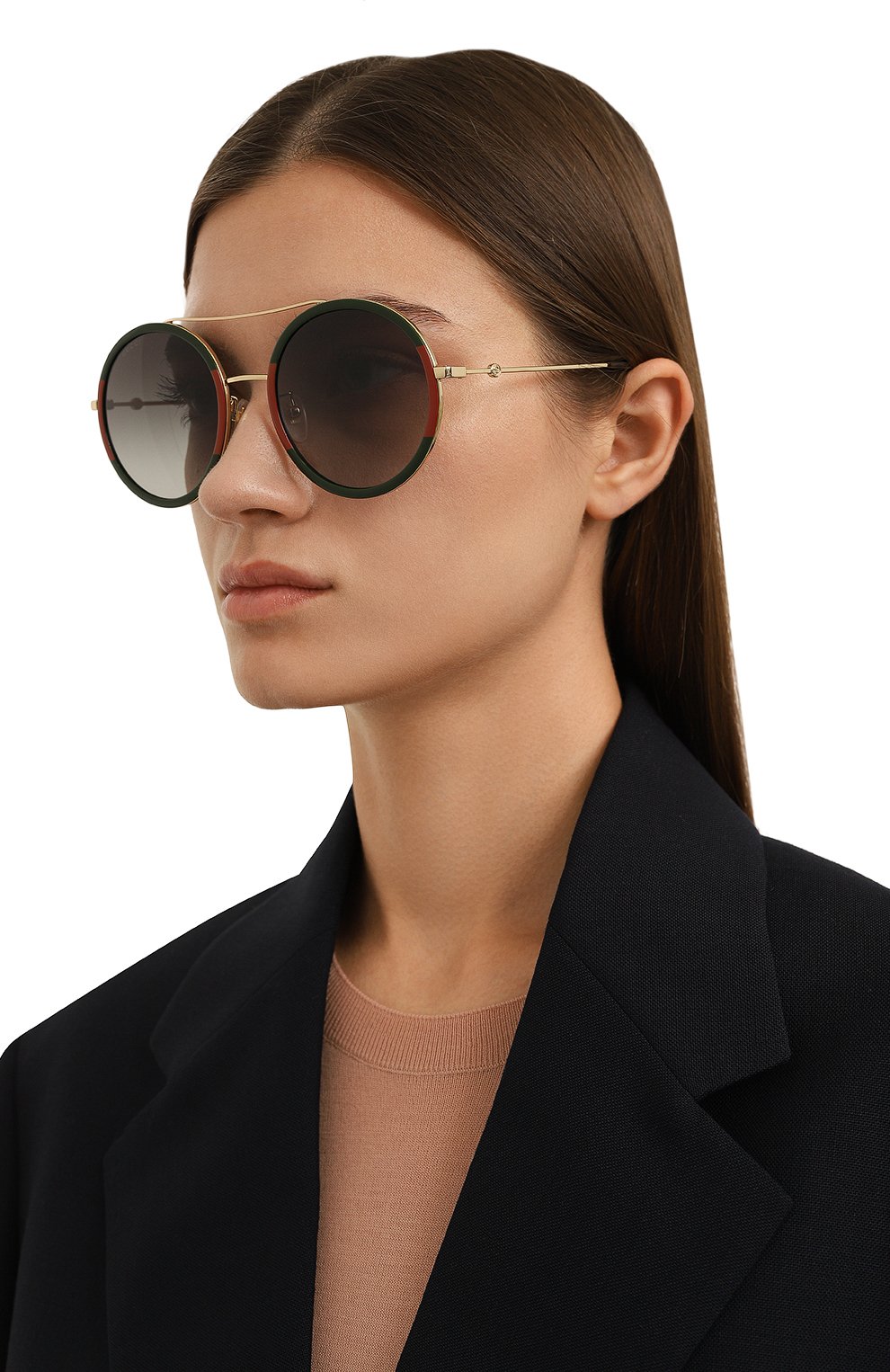 Солнцезащитные очки GUCCI разноцветного цвета по цене 41580 руб., арт. GG0061S/461703 I3330, фото 2 Солнцезащитные очки GUCCI, арт. GG0061S/461703 I3330, фото 2