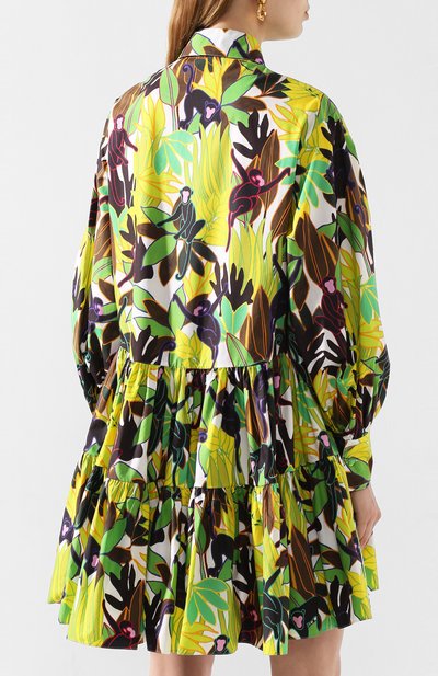 Хлопковое платье VALENTINO разноцветного цвета по цене 299500 руб., арт. TB0VAQ375DE, фото 4 Хлопковое платье VALENTINO, арт. TB0VAQ375DE, фото 4