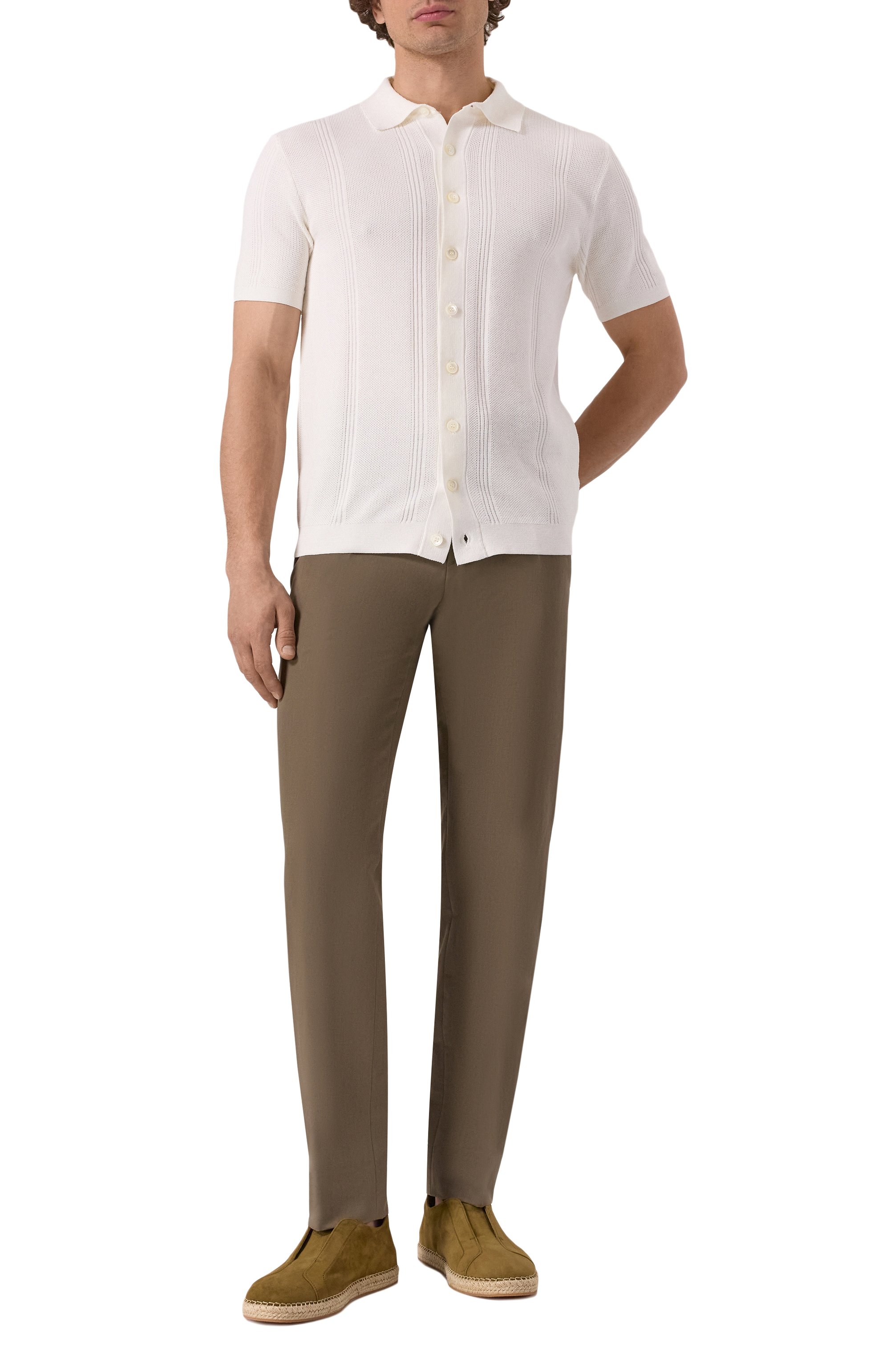 Брюки изо льна и хлопка BRIONI, арт. RPC20L-PA106, фото 2