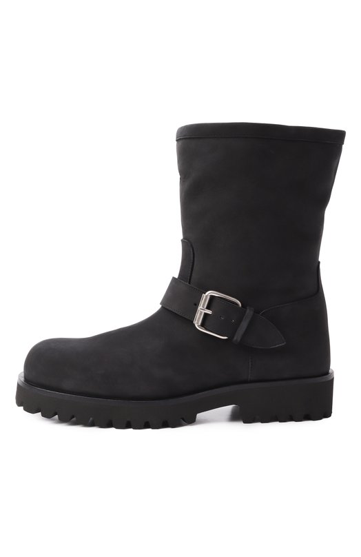 Сапоги из нубука Mattia Capezzani M2503/NABUK Чёрный  M2503/NABUK Фото 4