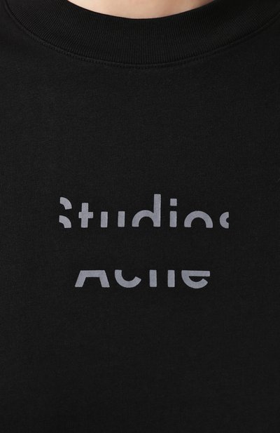 Хлопковая футболка ACNE STUDIOS, арт. AL0106, фото 5