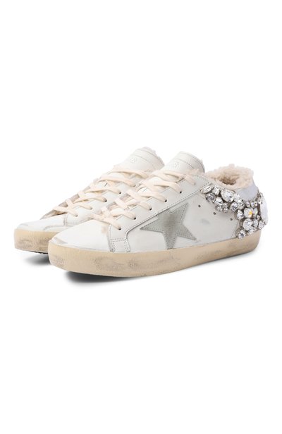 Женские кожаные кеды super-star GOLDEN GOOSE DELUXE BRAND, арт. GWF00174.F003355