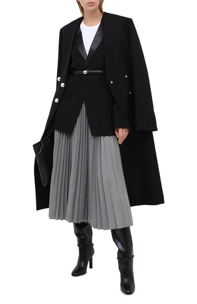 Юбка-миди MSGM черно-белого цвета по цене 53100 руб., арт. 2941MDD13P 207780, фото 3 Юбка-миди MSGM, арт. 2941MDD13P 207780, фото 3