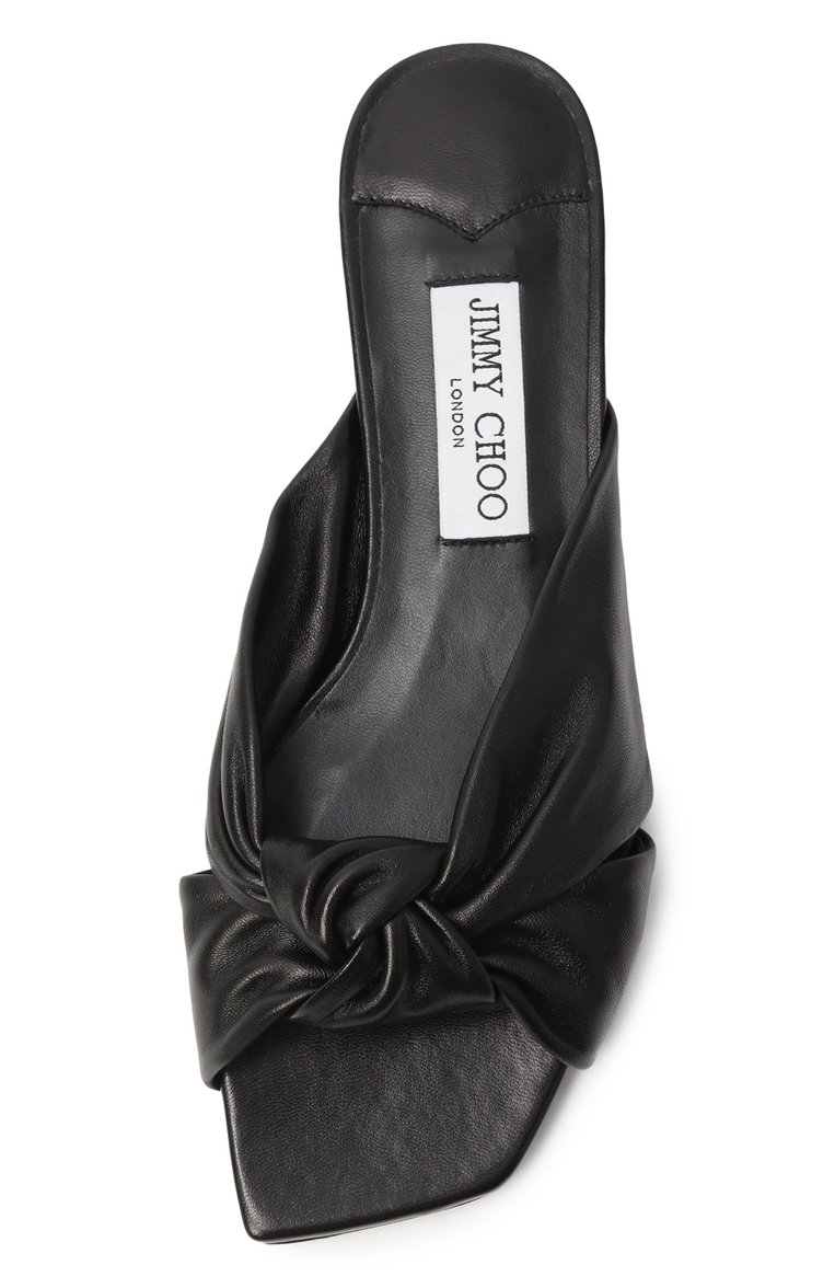 Кожаные шлепанцы avenue JIMMY CHOO, арт. AVENUE FLAT/NAP, фото 4