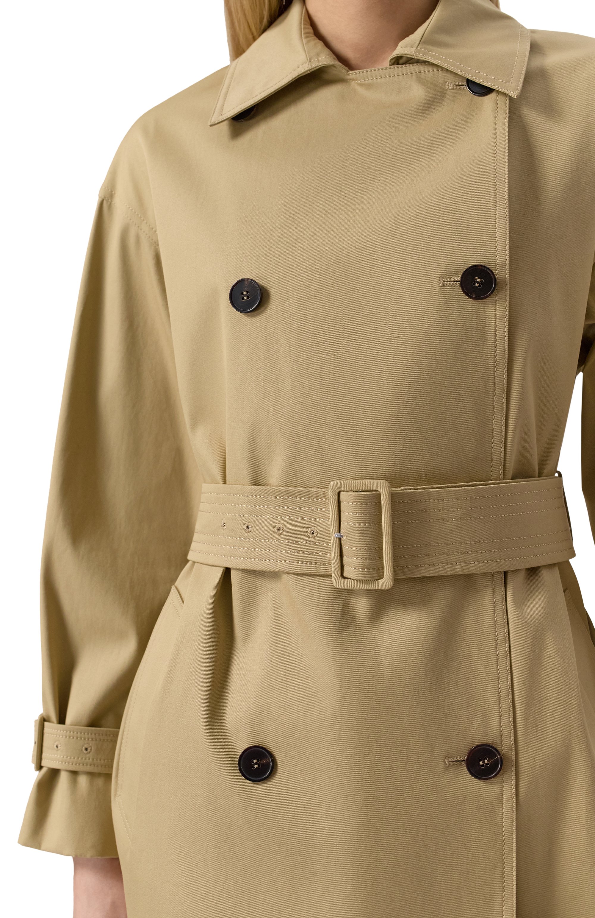 Хлопковый тренч MAX MARA STUDIO, арт. EBRIEN, фото 5