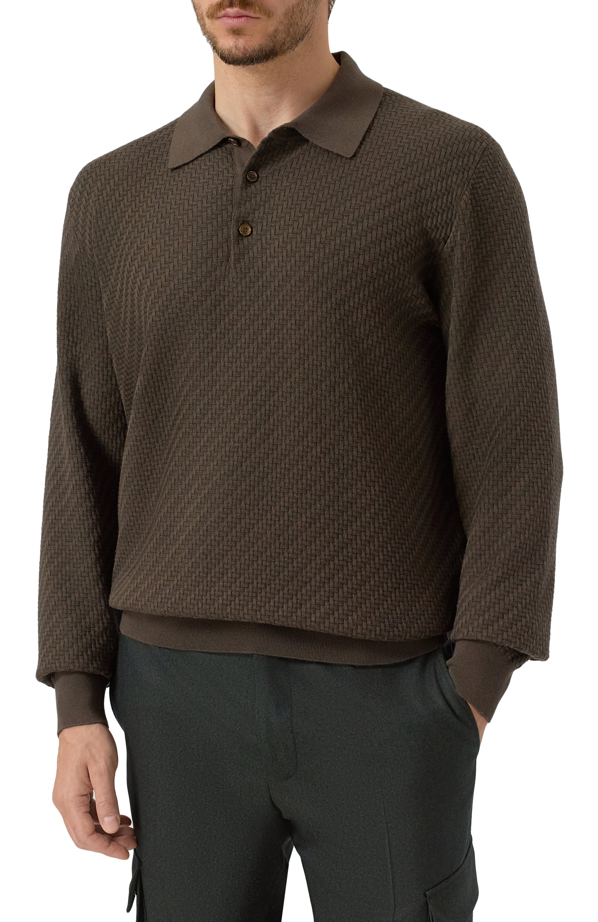 Поло из хлопка и шелка BRIONI, арт. UMR10LPAK22, фото 3