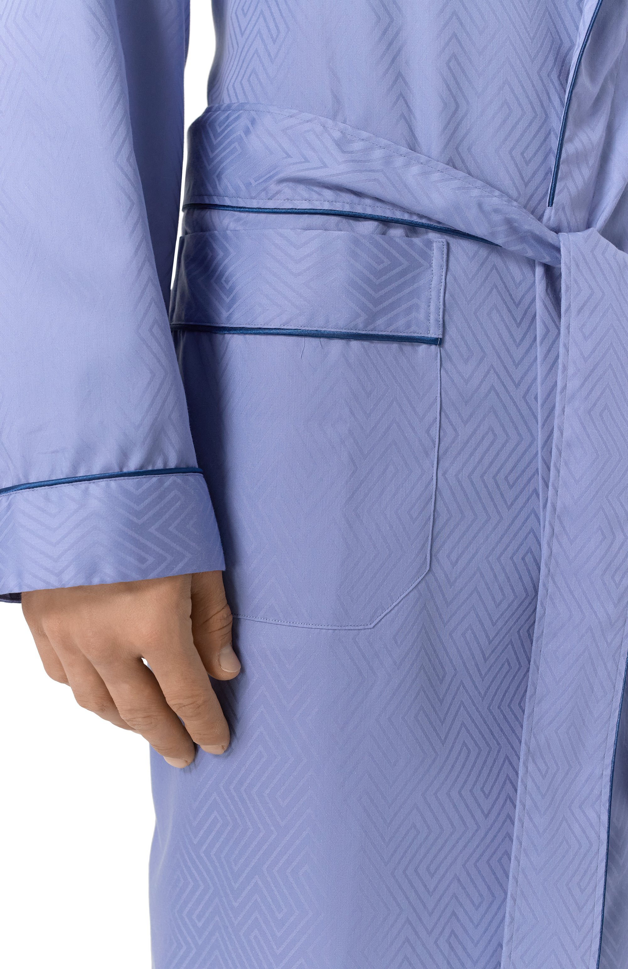 Хлопковый халат ZIMMERLI, арт. 4737-75141, фото 5