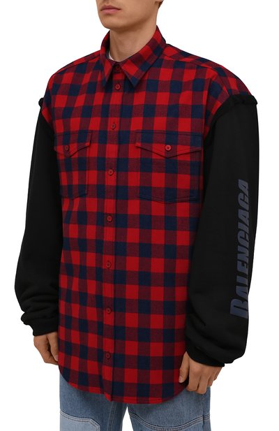Хлопковая рубашка BALENCIAGA, арт. 658936/TBM23, фото 3